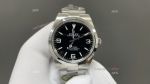 Clean Factory Rolex Air-King 3132 Black Face Watch 39mm